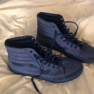 Men’s high top Vans blue chambray size 11.5
